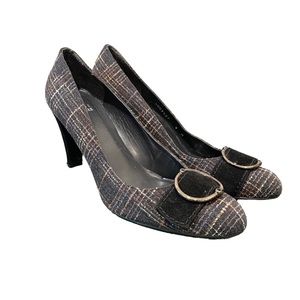 Stuart Weitzman Shoes Plaid Pump Buckle 9